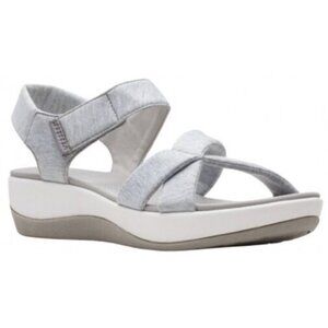 Clarks® Cloudsteppers Women's 8.5 Gray Arla Gracie Sling Back Sport Sandals
